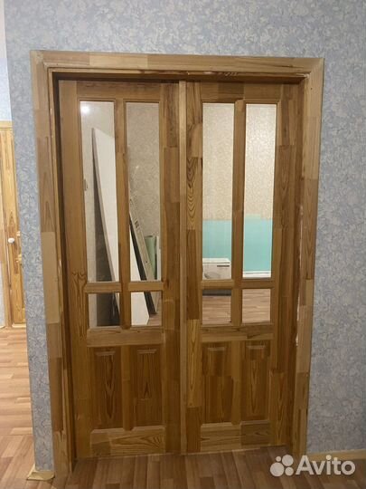 Двери деревянные от застройщика