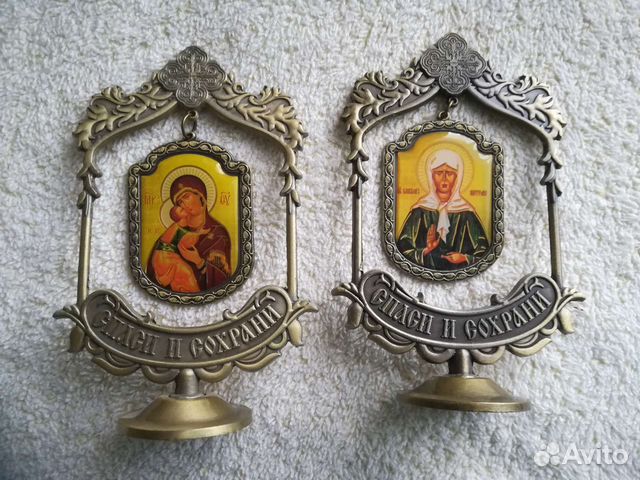 Иконки мини на подставке. Антиквариат
