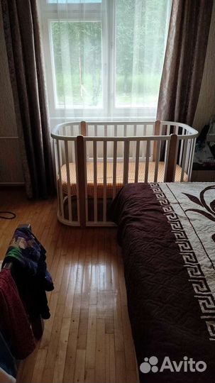 Детская овальная кроватка