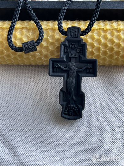 Крестик нательный деревянный Александр Невский