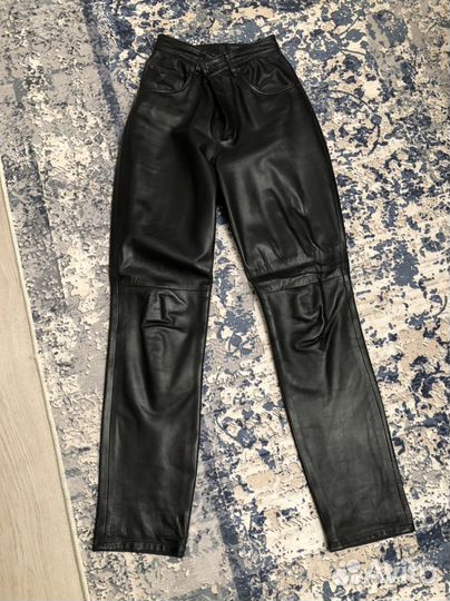 Брюки кожаные