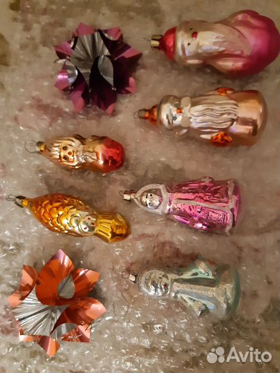 Игрушки на елку стекло СССР