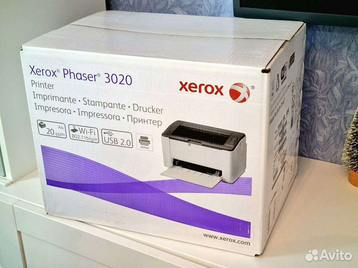 Новый принтер Xerox Phaser 3020 запечатан
