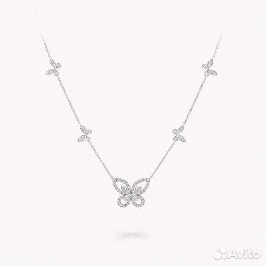 Колье Graff butterfly белое золото 750, бриллианты