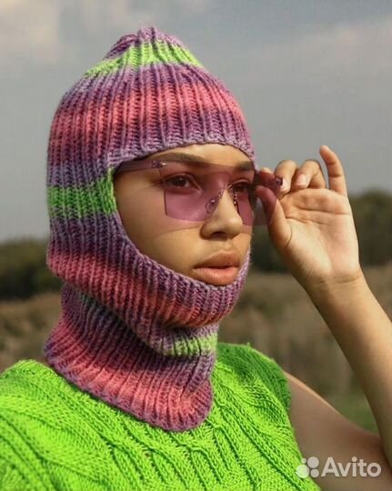 Балаклава вязаная (все размеры)