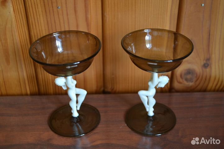 Рюмки Танцовщицы старая Германия