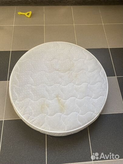 Матрас для детской кроватки круглый 73x73