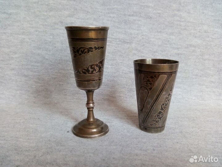 Кубачи рюмка стопка серебро 875 пробы