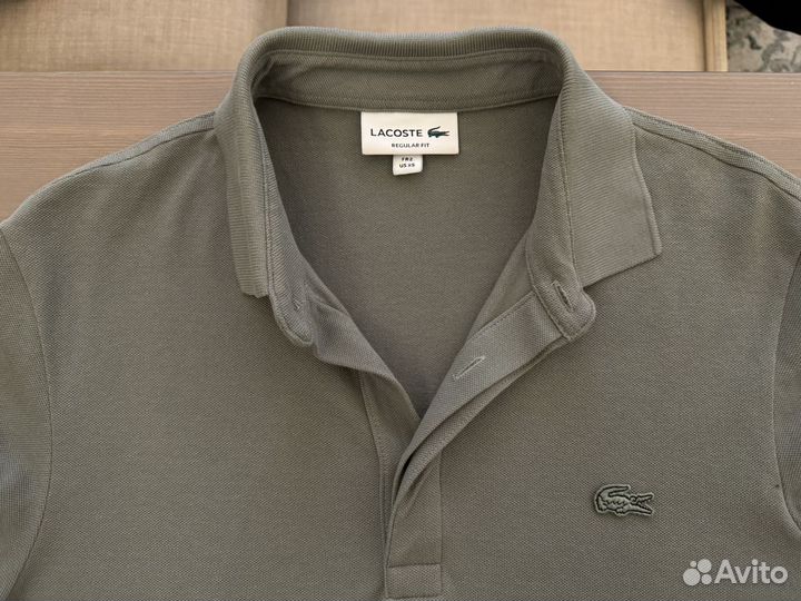 Поло lacoste хаки xs оригинал