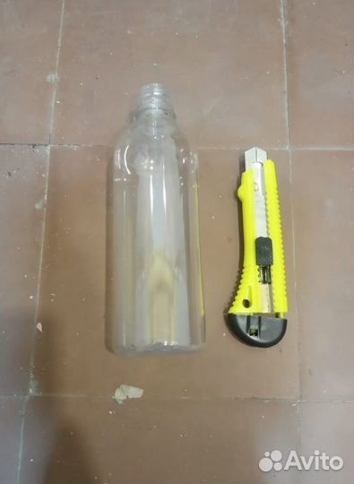 Пластиковая бутылка 0,5 л. с крышкой (пуш-пул)