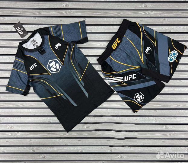 Комплект тренировочный Venum UFC черный (2 предмет