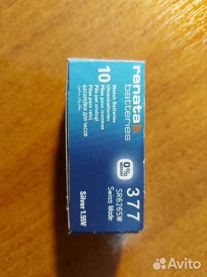 Батарейка Renata 377 (sr626sw)