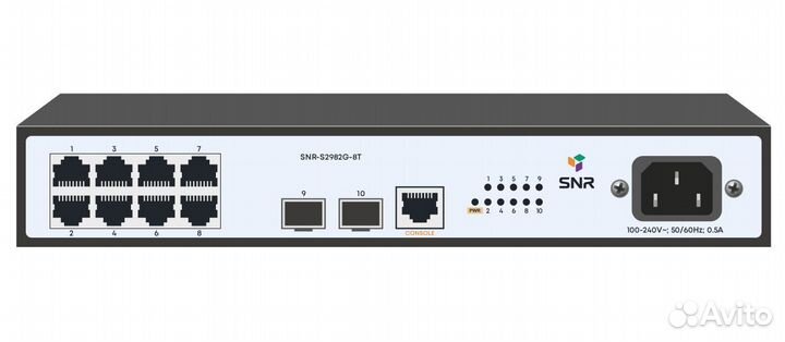 Kоммутатор уровня 2 SNR-S2982G-8T