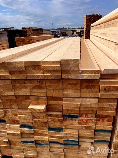 Доска обрезная 50х200х6000мм 1 сорт ГОСТ