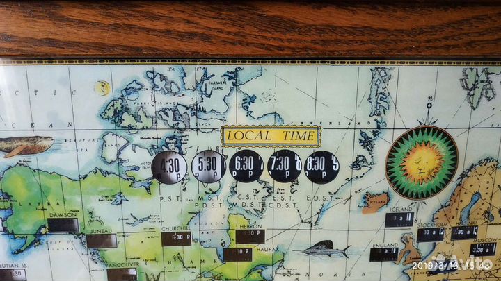 Мировые часы Howard&Miller