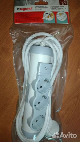 Удлинитель Legrand 3x2К+З 3м. Комфорт
