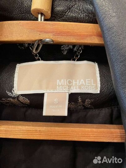 Кожаная куртка косуха Michael Kors