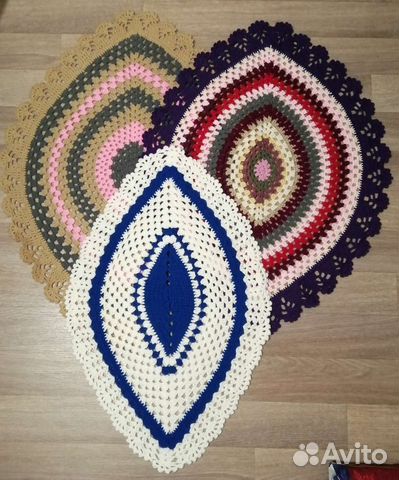 Коврик вязаный крючком