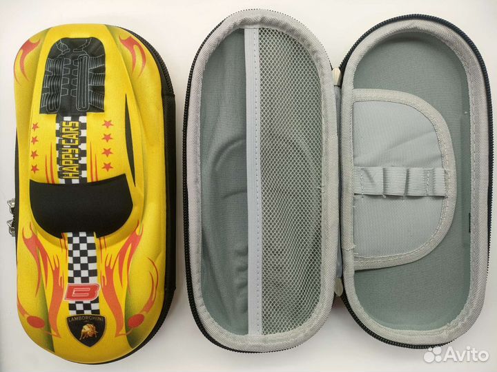 Большой школьный детский пенал на молнии 3D