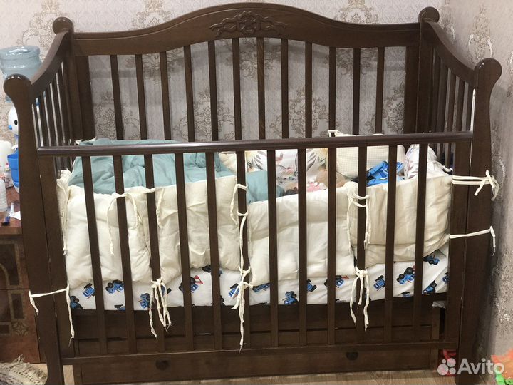 Кроватка с ортопедическим матрасом