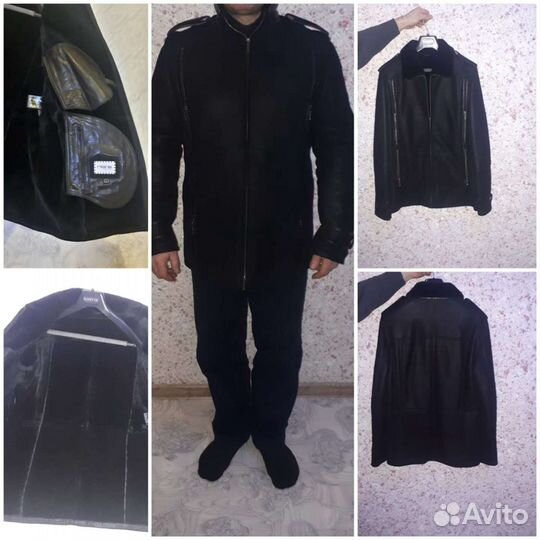 Дубленка натуральная мужская 50 52