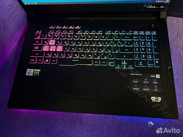 Игровой ноутбук asus Rog strix RTX 2070/i7