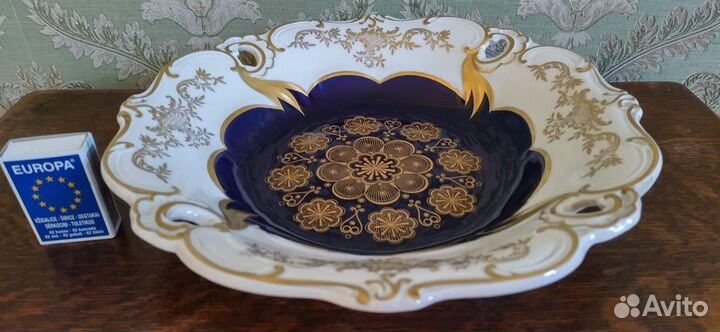 Роскошное фарфоровое блюдо от Weimar