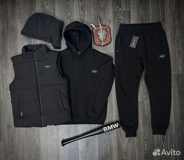 Мужской Спортивный костюм тройка Calvin Klein