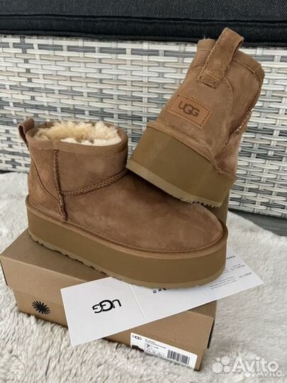 Угги UGG Ultra Mini Platform (Натуральные)