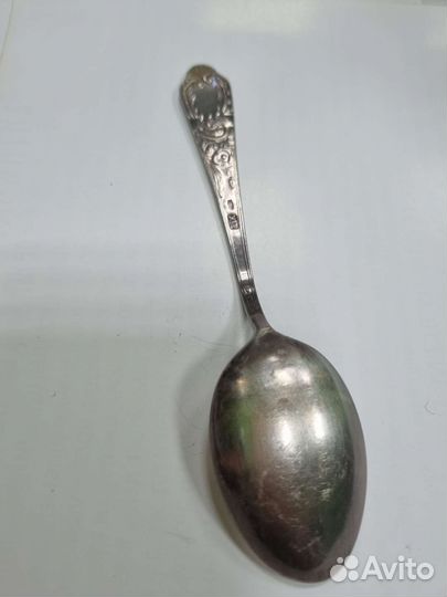 Чайная ложка. Серебро 875 проба. Звезда