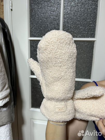 Варежки женские меховые