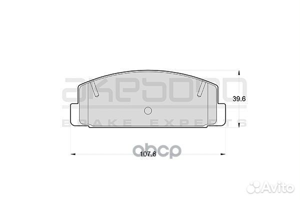 Колодки тормозные дисковые задние mazda 6 седан