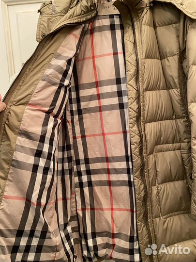 Пуховик женский burberry оригинал