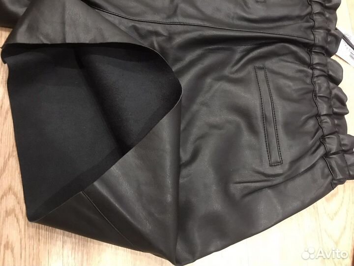 Шорты кожаные Манго