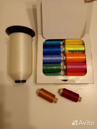 Кружево, тесьма, нитки разные времен СССР, винтаж