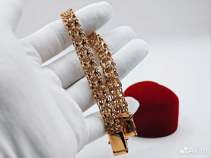 Новый золотой браслет Рамзес 41,5гр