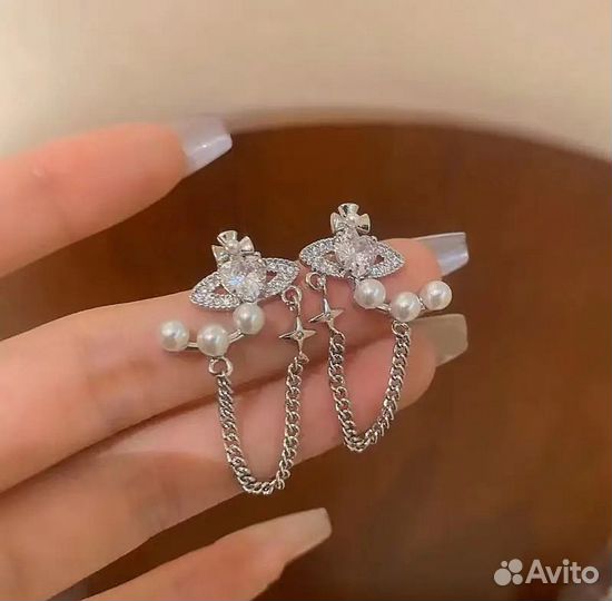 Серьги в стиле Vivienne westwood