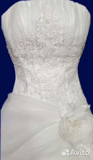 Свадебное платье р 46 белое пышное Мая