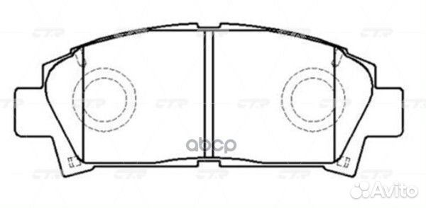 CKT-103 Колодки тормозные дисковые перед