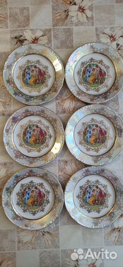 Набор тарелок Мадонна перламутр