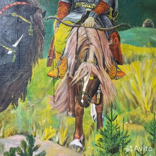 Картина маслом на холсте старинная