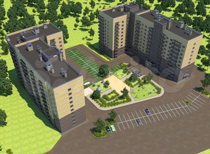 Нежилое помещение в новом доме на Багратиона, 69м²