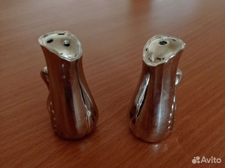 Набор для специй, для соли и перца,лебеди, винтаж