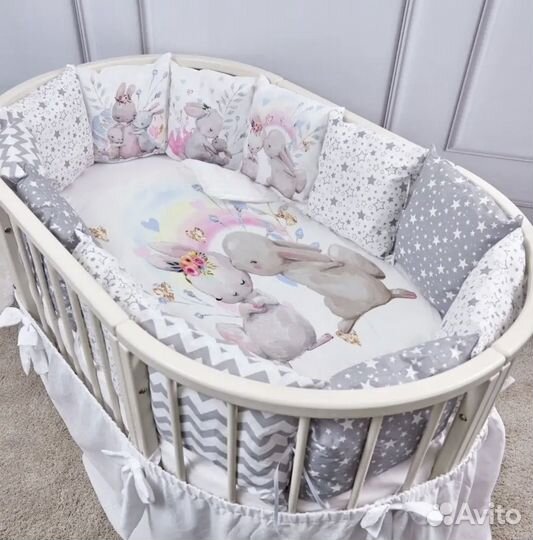 Бортики в детскую кроватку