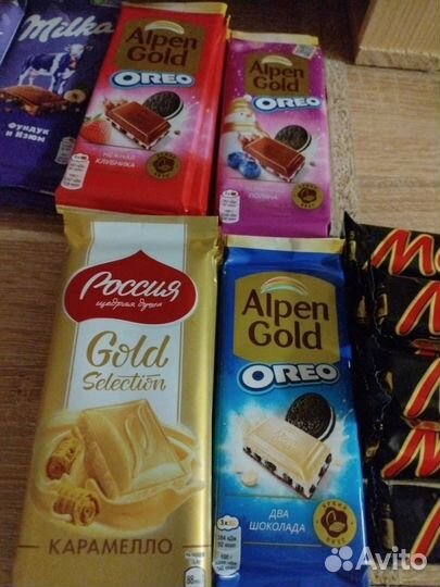Шоколад milka, alpen gold