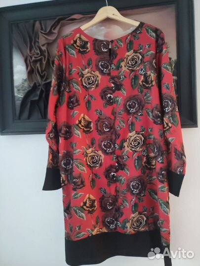 Платье с розами Luisa Lu 54-56 Италия