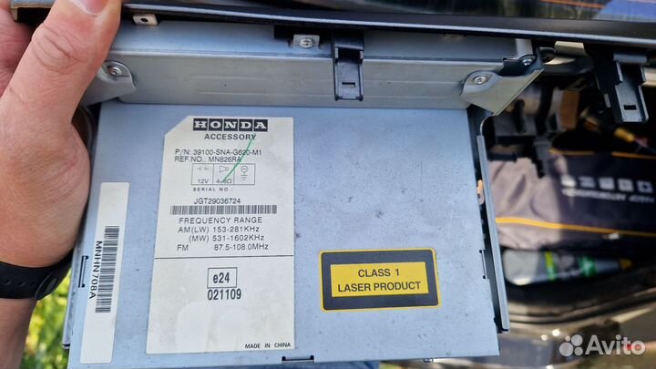 Штатная магнитола honda civic 8 4D