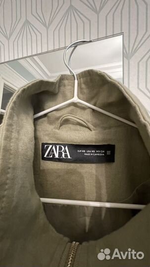 Куртка zara льняная