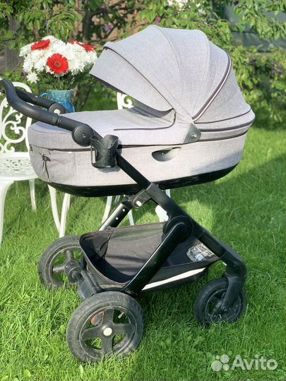 Коляска stokke trailz 2 в 1 люлька автолюлька