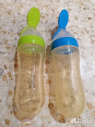 Посуда для прикорма Бутылочка с ложкой